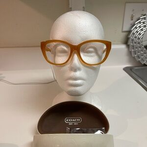 Coach Cream Eyeglasses Case